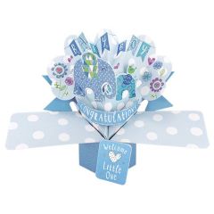 Congratulations Baby Pop-up Card - Boy (3 Pack) 28-222