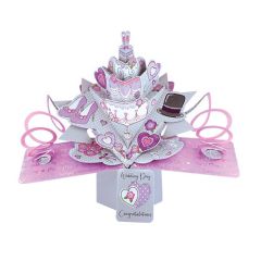 Congratulations Wedding Pop-up Card - Cake (3 Pack) 28-241