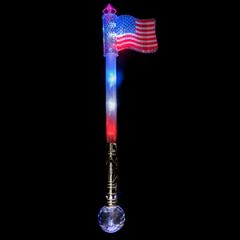 Flashing American Flag Wands 38-115